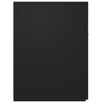 vidaXL Armoire d'apothicaire Noir 20x45 5x60 cm Bois d’ingénierie