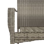 vidaXL Ensemble à manger de jardin 9 Pièces coussins gris résine tressée