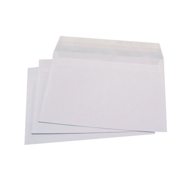 Enveloppe blanche c5, 162 x 229 mm 80g sans fenêtre - bande autoadhésive (paquet 500 unités)