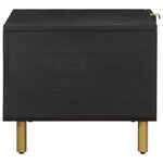 vidaXL Table basse Noir 80x50x40 cm Bois d'ingénierie