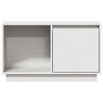 vidaXL Meuble TV Blanc 74x35x44 cm Bois de pin massif