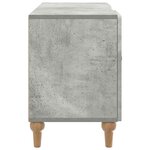 vidaXL Meuble TV Gris béton 102 x 34 5 x 50 cm Bois d'ingénierie