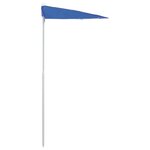 vidaXL Demi-parasol de jardin avec mât 180x90 cm Bleu azuré