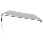 vidaXL Auvent rétractable automatique anthracite et blanc 600x350 cm