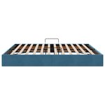 vidaXL Cadre de lit ottoman Bleu foncé 180 x 200 cm Velours
