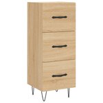 vidaXL Buffet Chêne sonoma 34 5x34x90 cm Bois d'ingénierie