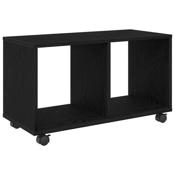 vidaXL Table d'appoint Chêne noir 72 x 33 x 42 5 cm Bois d'ingénierie
