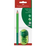 Kit d'écriture jumbo grip two tone faber-castell