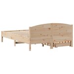 vidaXL Cadre de lit sans matelas 120x200 cm bois de pin massif