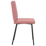 vidaXL Chaises à manger lot de 4 rose similicuir