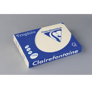 Ramette 250 Feuilles Papier 120g A4 210x297 mm IVOIRE CLAIREFONTAINE