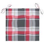 vidaXL Chaises de jardin avec coussins lot de 2 Teck solide et acier