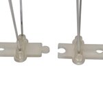 vidaXL Ensemble de 6 pointes à 4 rangées contre oiseaux Plastique 3 m