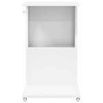 vidaXL Table d'appoint Blanc 40 x 35 x 60 cm Bois d'ingénierie