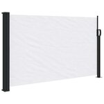 vidaXL Auvent latéral rétractable blanc 120x500 cm