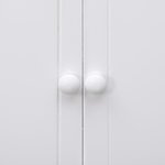 vidaXL Armoire de salle de bain Blanc 46x24x116 cm Bois de Paulownia