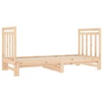 vidaXL Lit coulissant 2x(90x190) cm Bois de pin massif