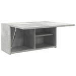 vidaXL Armoire murale de bain gris béton 60x25x30 cm bois d'ingénierie