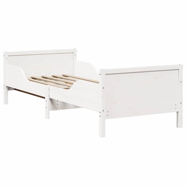 vidaXL Lit extensible pour enfants Other Blanc 80 x 130 / 165 / 200 cm