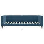 vidaXL Lit de repos sans matelas bleu 90x200 cm velours