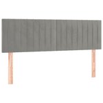 vidaXL Sommier à lattes de lit avec matelas LED Gris clair 140x200 cm