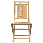 vidaXL Chaises pliables de jardin lot de 6 46x66x99 cm bambou