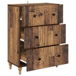 vidaXL Armoire à tiroirs Bois ancien 66 x 34 5 x 90 cm
