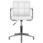 vidaXL Chaises à manger pivotantes lot de 6 blanc similicuir