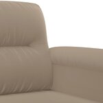 vidaXL Ensemble de canapés 4 Pièces avec coussins taupe tissu microfibre