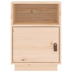 vidaXL Tables de chevet 2 Pièces 40x34x55 cm Bois de pin massif