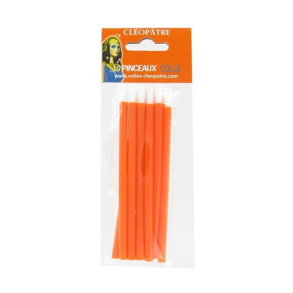 Sachet Lot de 10 pinceaux spécifiques pour la Colle CLÉOPÂTRE