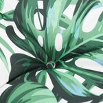 vidaXL Coussin de banc de jardin motif de feuilles 180x50x7 cm