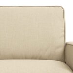 vidaXL Canapé 2 Pièces Crème 182 x 80 x 82 cm tissu