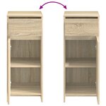 vidaXL Armoire de salle de bain Chêne Sonoma 35 x 36 5 x 85 cm