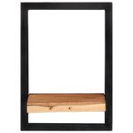vidaXL Étagères murales 2 Pièces 25x25x35 cm Bois d'acacia et acier