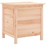 vidaXL Boîte de rangement de jardin 50x49x56 5 cm bois massif de sapin