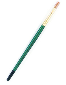 Pinceau synthétique Plat n°8 - manche vert - lot de 10 pinceaux