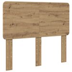 vidaXL Cadre de lit Chêne artisanal 120 x 190 cm Bois d'ingénierie