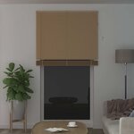 vidaXL Store Vénitien Marron clair avec motif 213 x 120 cm PVC