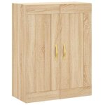 vidaXL Buffet haut Chêne sonoma 69 5x34x180 cm Bois d'ingénierie