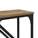vidaXL Table console 2 Pièces Chêne artisanal 100 x 28 x 75 cm