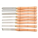 vidaXL Jeu d'outils de tournage 8 pièces acier rapide