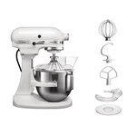 Robot batteur mélangeur 4.8l k5 blanc - kitchenaid -  - inox4 8 264x338x411mm