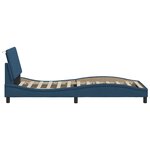 vidaXL Cadre de lit sans matelas bleu 80x200 cm tissu