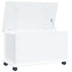 vidaXL Coffre de rangement et roulettes ALTA blanc 73x39 5x43 cm