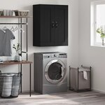vidaXL Armoire murale noir 69 5x34x90 cm bois d'ingénierie