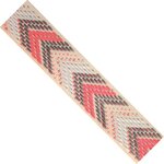 Ruban tissé à chevron ethnique Corail 2 5 cm x 1 m