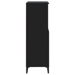 vidaXL Buffet haut Noir 60x36x110 cm Bois d'ingénierie