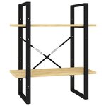 vidaXL Bibliothèque à 2 niveaux 60x30x70 cm Bois de pin massif