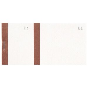 Bloc Vendeur À Bande Couleur 100 Feuillets Double Numérotage - Format 6  6x13 5 Cm - Bistre - X 50 - Exacompta